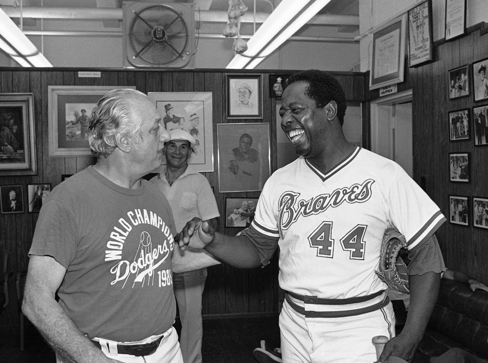 Hank Aaron, Tommy Lasorda